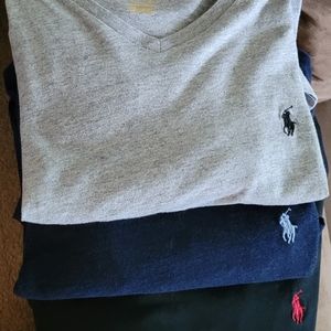 3- Ralph Lauren Polo V Neck Shirts